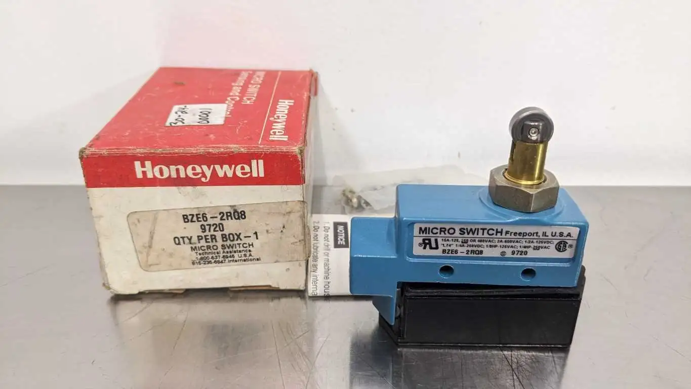 Honeywell BZE6-2RQ8 Limit Switch 15A 125/250/480VAC 15A Microswitch