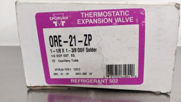 ORE-21-ZP, Sporlan, Thermostatic Expansion Valve