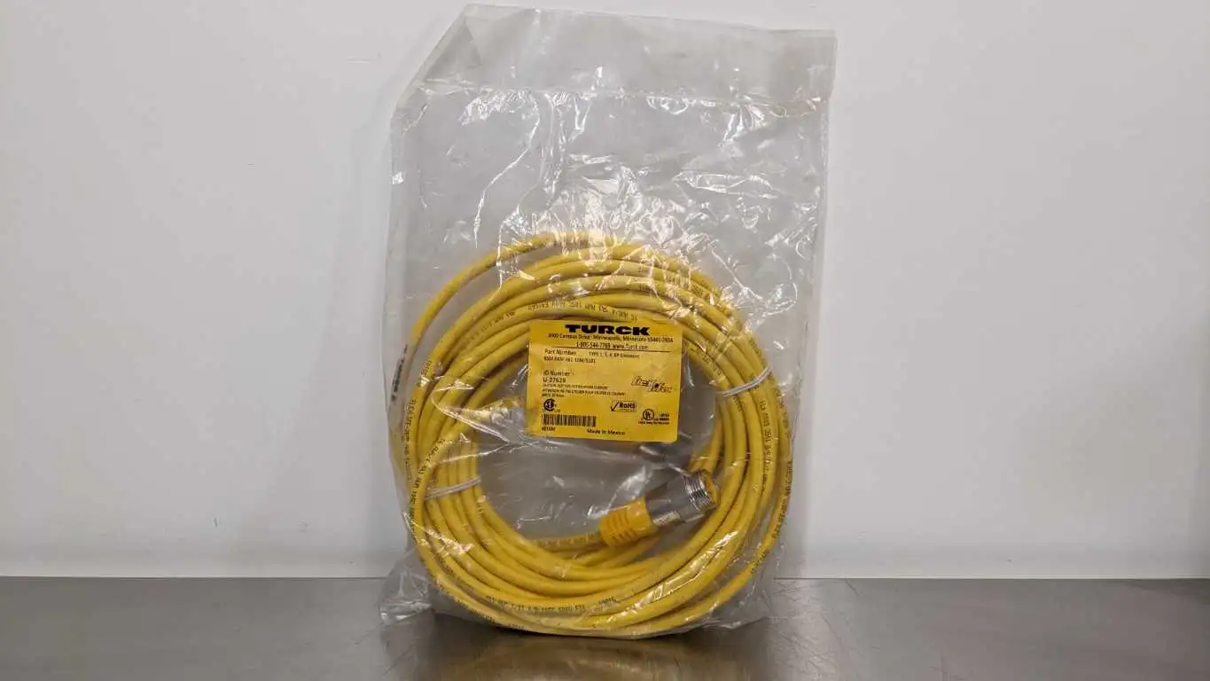 Turck RSM RKM 461-10M/S101 Cordset 600V 10A U-27628 4 Pin Male/Female Ends