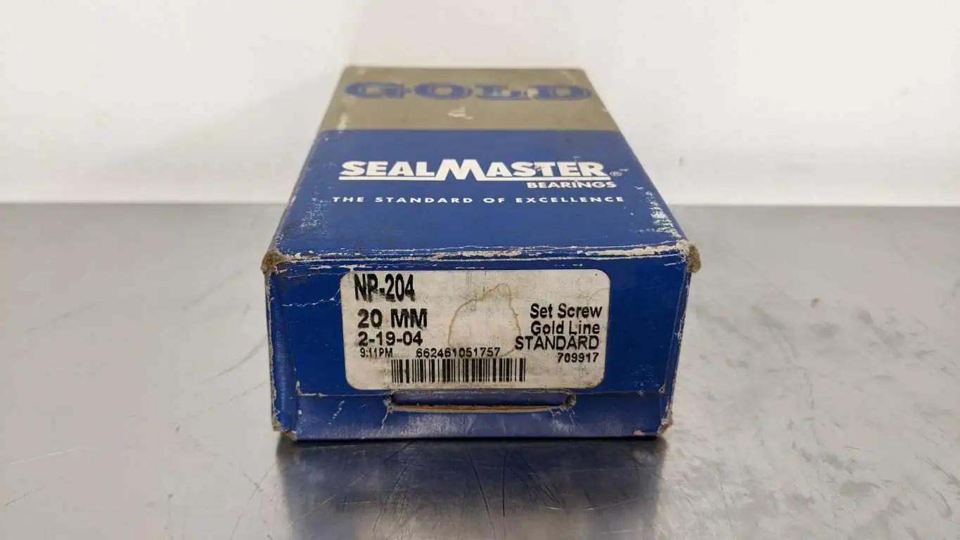 Sealmaster NP-204 Pillow Block Bearing 20mm Gold Line 2 Bolt