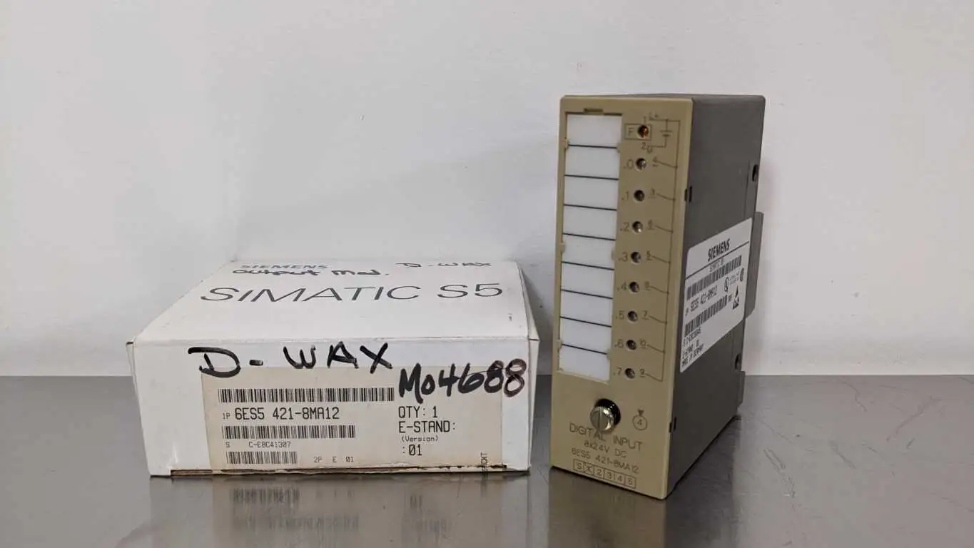 Siemens 6ES5 421-8MA12 Digital Input Module 8x24VDC Simatic S5