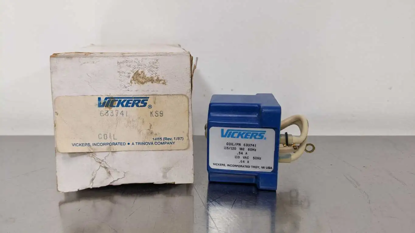 Vickers 633741 Solenoid Coil Eaton 110/115/120 VAC 0.54/0.64A