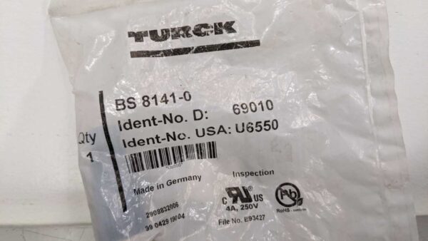 BS 8141-0, Turck, Actuator and Sensor Field Wireable