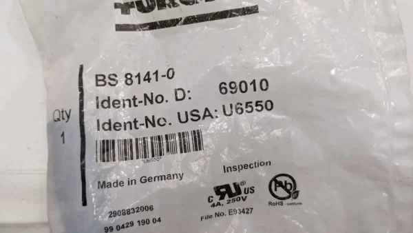 BS 8141-0, Turck, Actuator and Sensor Field Wireable