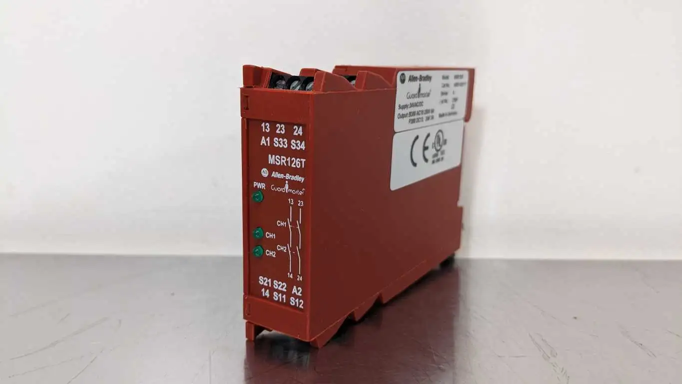 Allen-Bradley 440R-N23117 Safety Relay MSR126T Ser A 24VAC/VDC