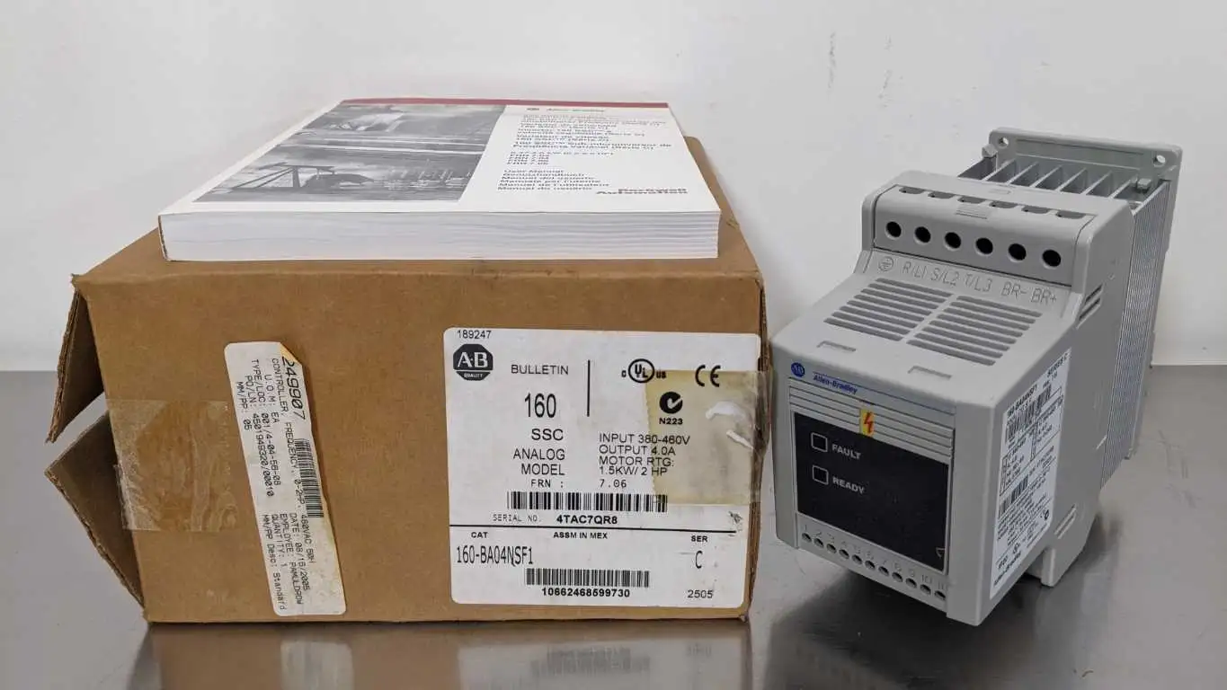 Allen-Bradley 160-BA04NSF1 Variable Speed Drive Ser C FRM 7.06 2HP