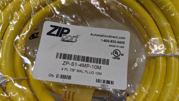 ZP-S1-4MP-10M, ZIPport, 4 PL 7/8" MAL Plug 4700 4 ZIPport ZP S1 4MP 10M 1