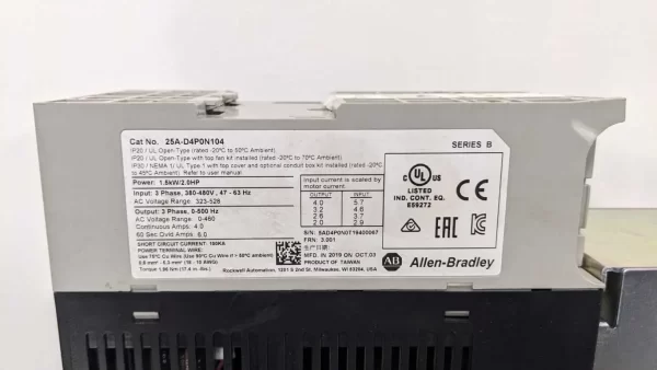 25A-D4P0N104, Allen-Bradley, AC Drive