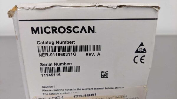 NER-011660311G, Microscan, Infrared Illuminator 4749 6 Microscan NER 011660311G 1