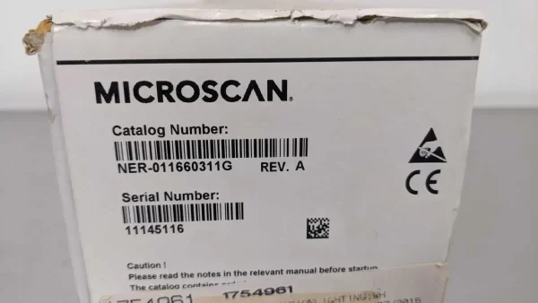 NER-011660311G, Microscan, Infrared Illuminator