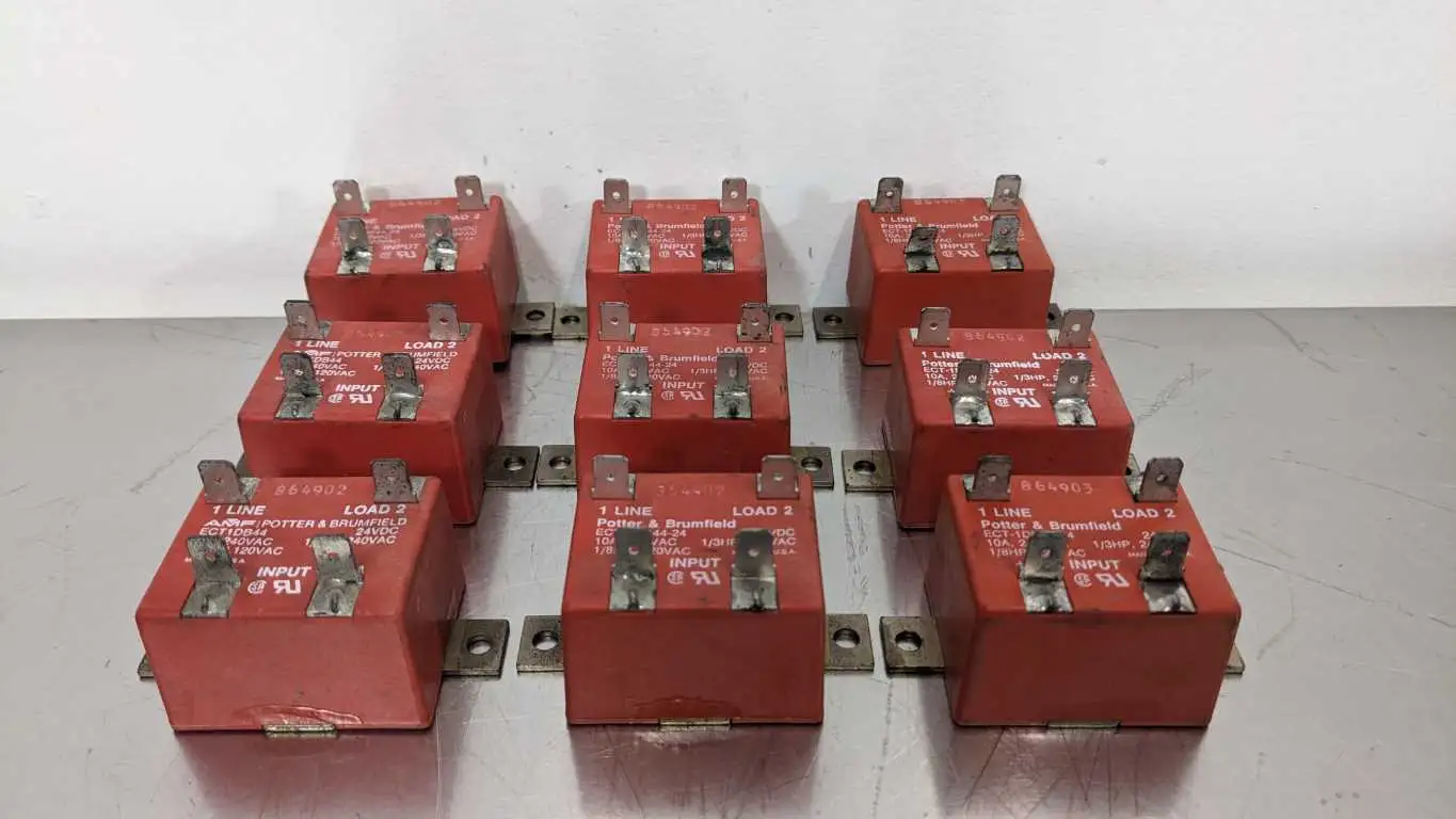 9 Pack Potter Brumfield ECT-1DB44 Solid State Relay 24VDC AMF