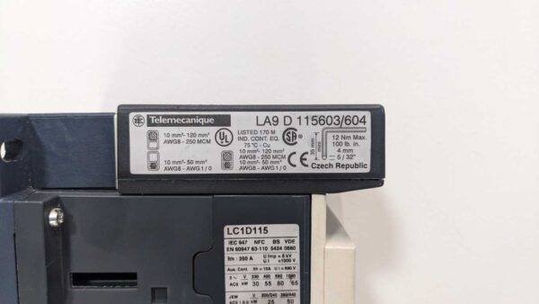 LC1D115, Schneider Electric, Nonreversing Contactor