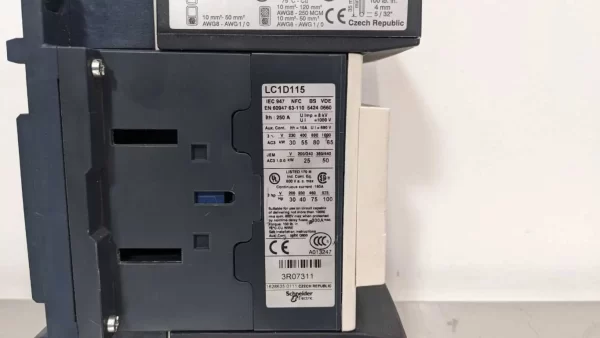 LC1D115, Schneider Electric, Nonreversing Contactor