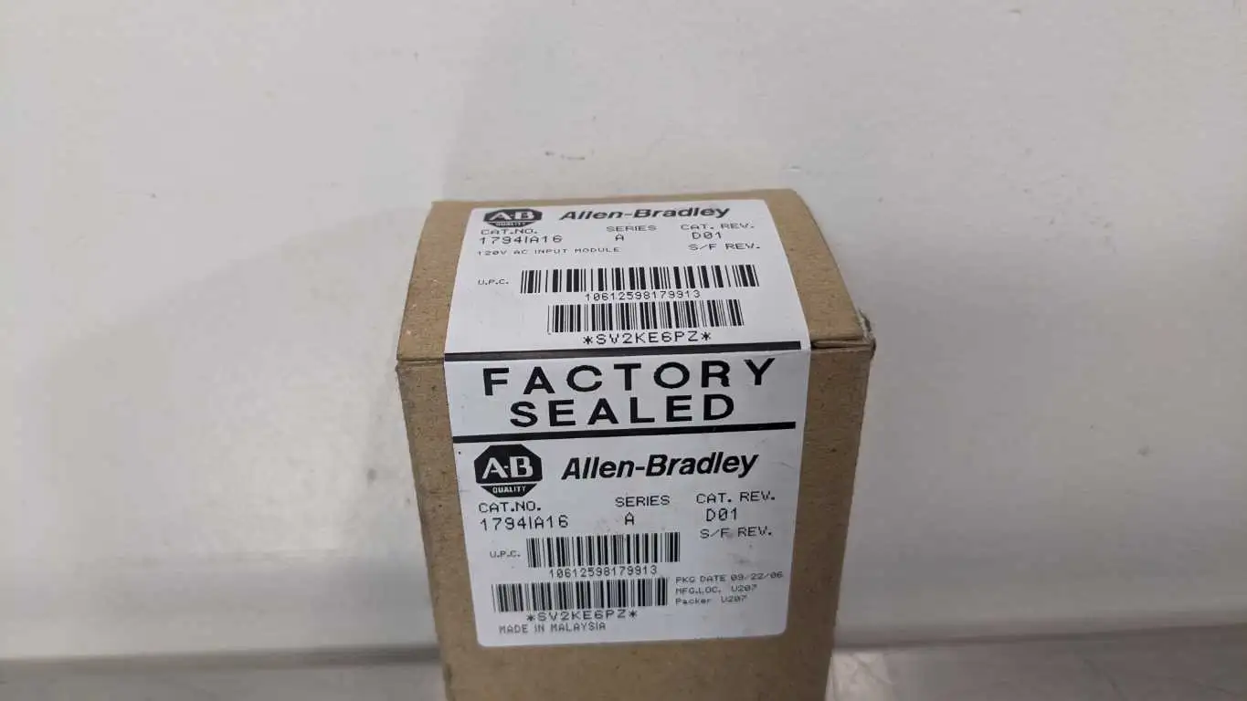 Allen-Bradley 1794IA16 120VAC AC Input Module Ser A Rev D01 Factory Sealed