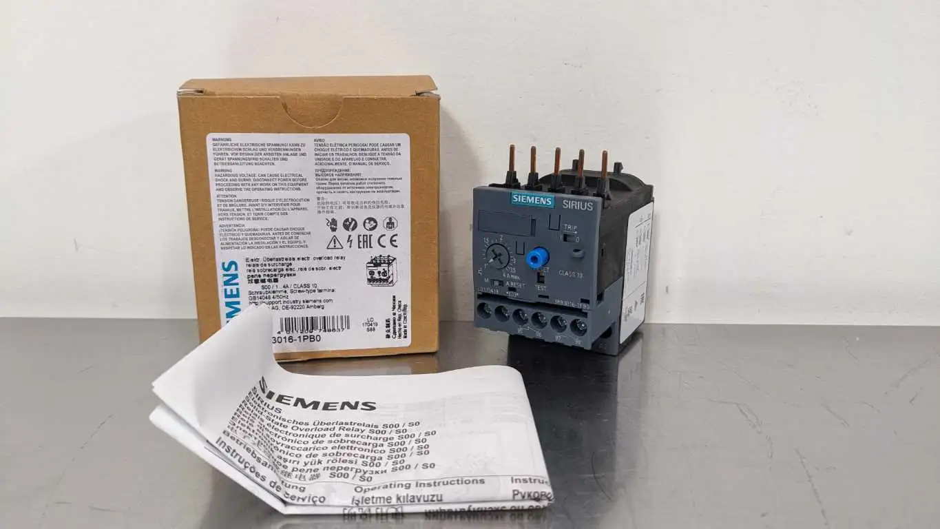 Siemens 3RB3016-1PB0 Overoad Relay 1-4A Class 10