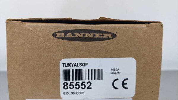 TL50YALSQP, Banner, TL50 Yellow Tower Light Sealed Loud Audible Indicator