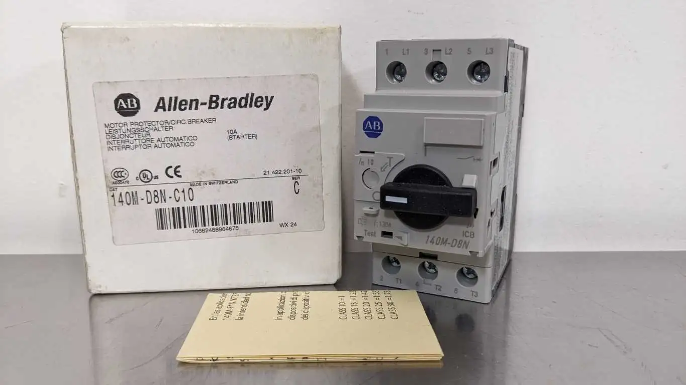 Allen-Bradley 140M-D8N-C10 Motor Protector Circuit Breaker Ser C 10A