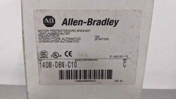 140M-D8N-C10, Allen-Bradley, Motor Protector Circuit Breaker