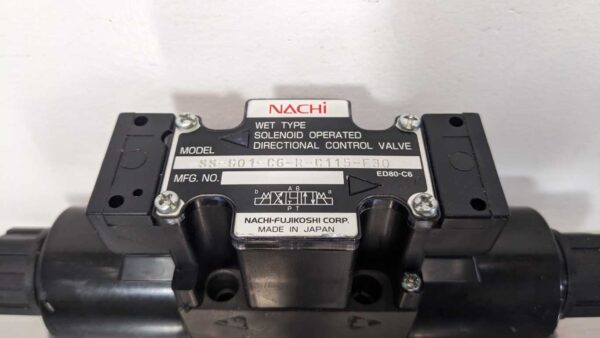SS-G01-C6-R-C115-E30, Nachi, Solenoid Operated Directional Control Valve 4862 6 Nachi SS G01 C6 R C115 E30 1