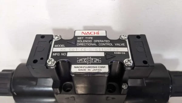 SS-G01-C6-R-C115-E30, Nachi, Solenoid Operated Directional Control Valve