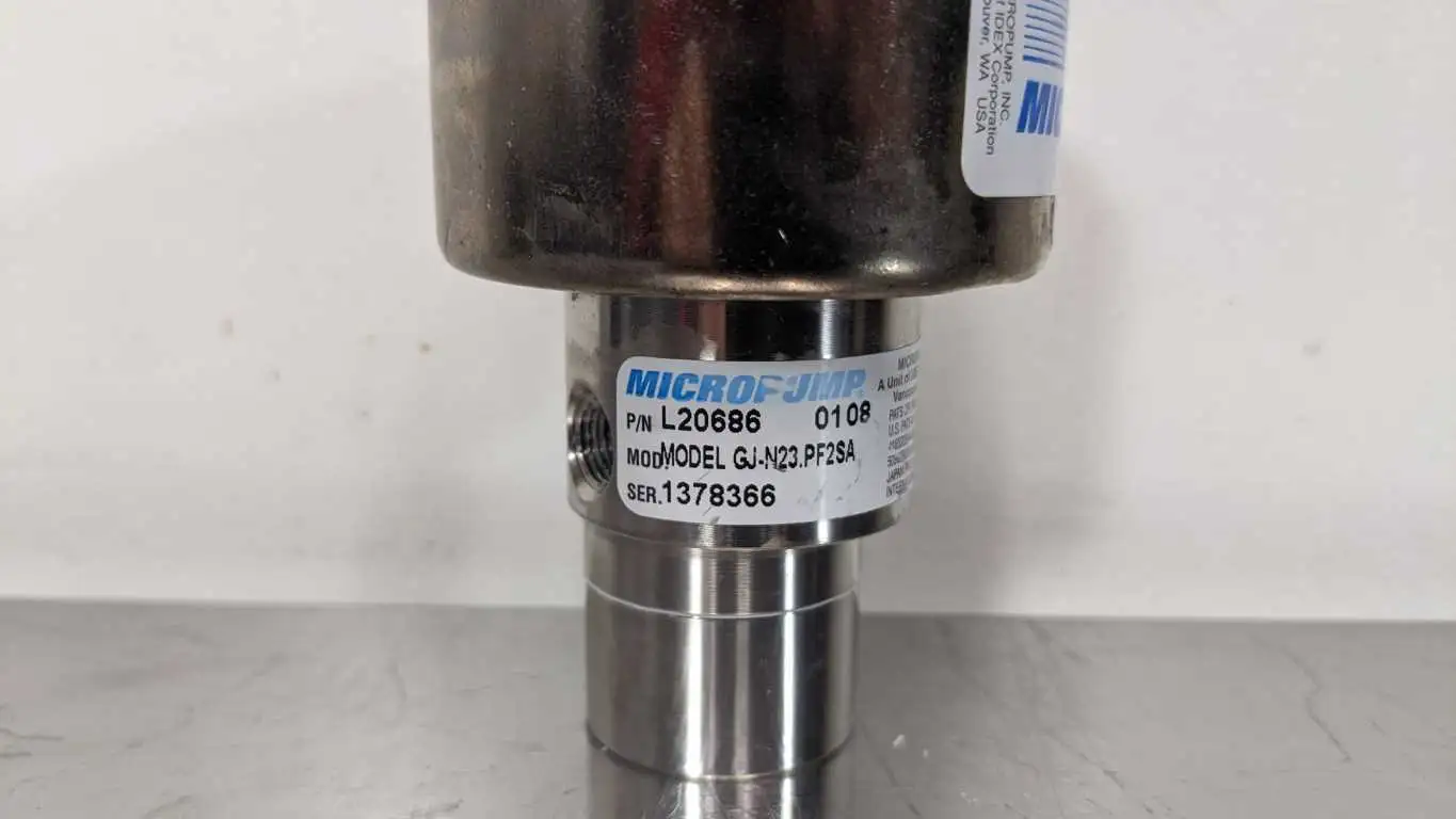 Micropump GJ-N23.JF1S.A Precision Drive Gear Pump 0.64 ml/rev 500-5500 RPM GJ-N23