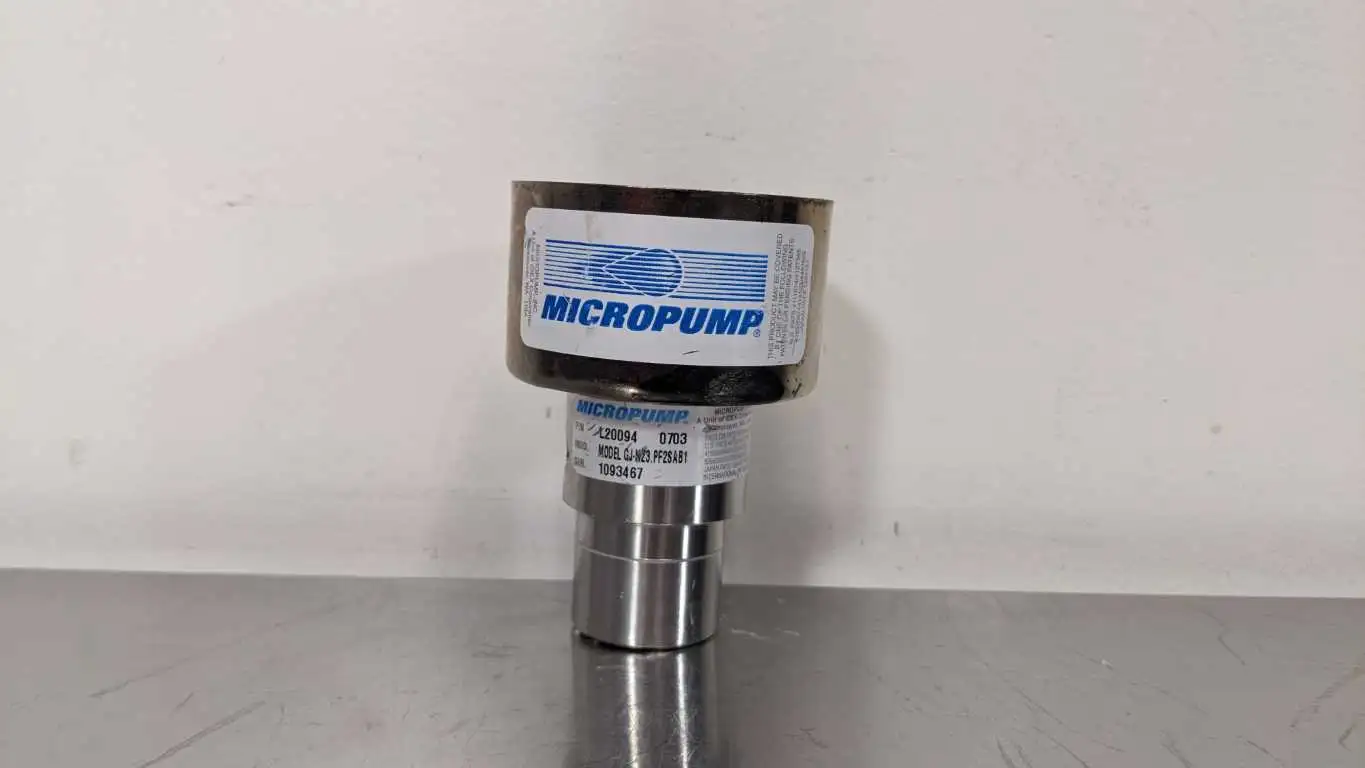 Micropump GJ-N23.PF2SAB1 Precision Drive Gear Pump 0.64 ml/rev 500-5500 RPM GJ-N23