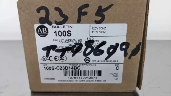 100S-C23D14BC, Allen-Bradley, Safety Contactor