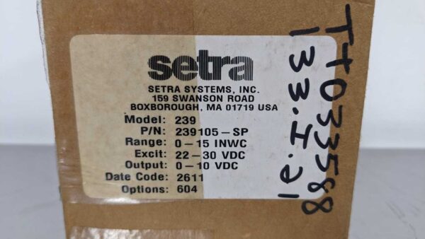 239, Setra, Pressure Transducer 4885 5 Setra 239 1
