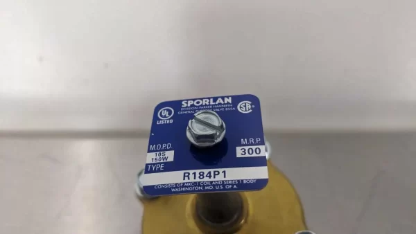 R184P1, Sporlan, Solenoid Valve Less Coil