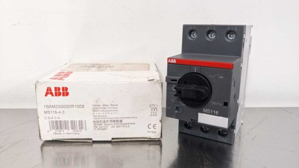 MS116-4.0, ABB, Manual Motor Starter Circuit Breaker