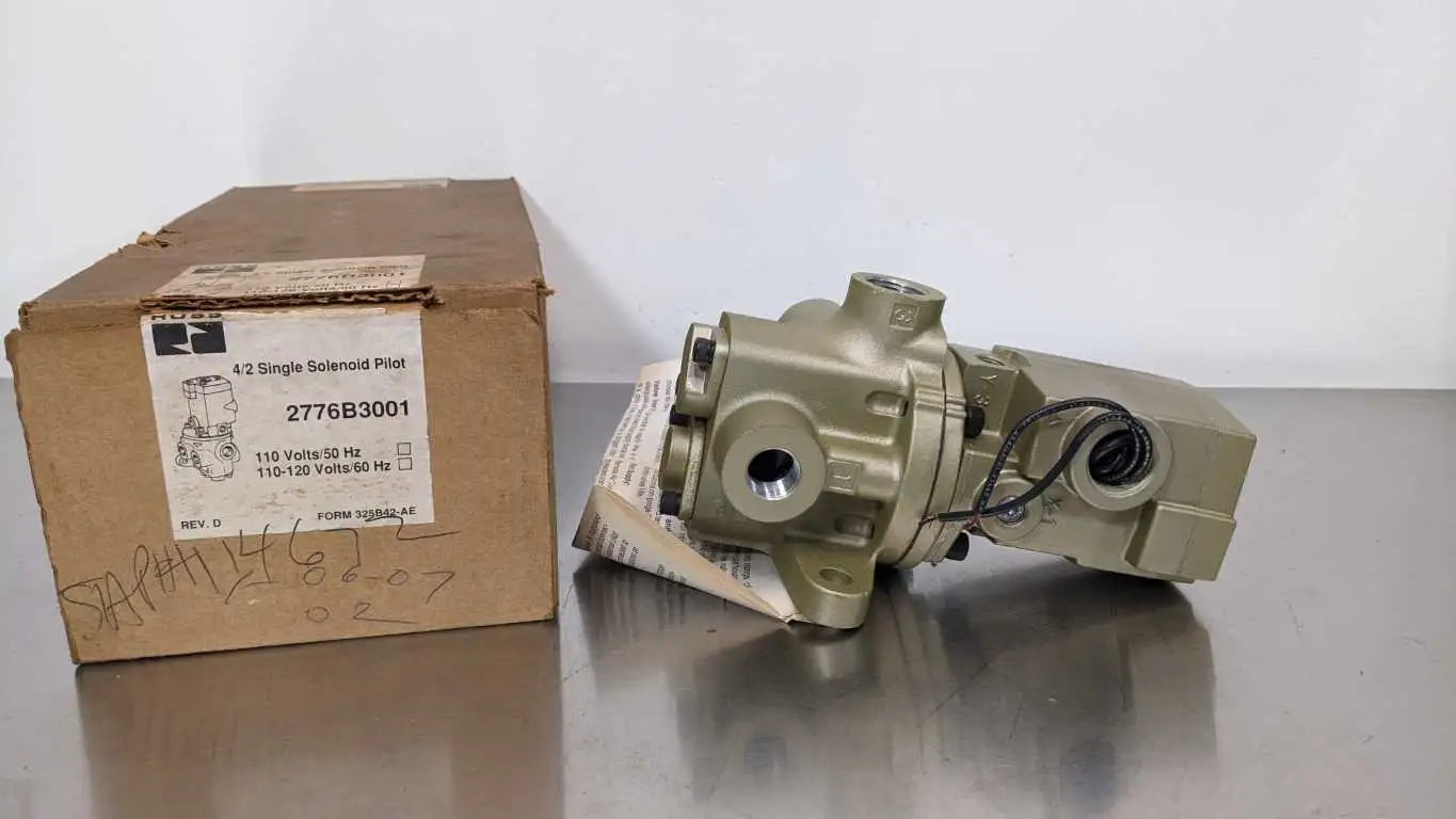 Ross 2776B3001 4/2 Single Solenoid Pilot Rev D 110/120VAC 110/120VAC