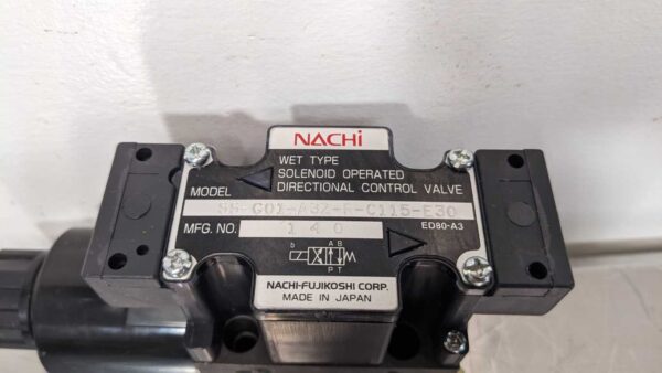 SS-G01-A3Z-R-C115-E30, Nachi, Solenoid Operated Directional Control Valve 4915 5 Nachi SS G01 A3Z R C115 E30 1