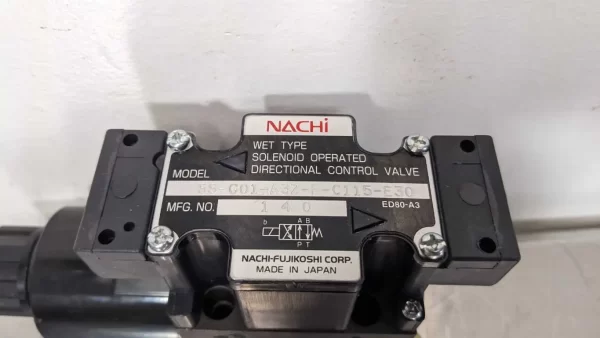 SS-G01-A3Z-R-C115-E30, Nachi, Solenoid Operated Directional Control Valve