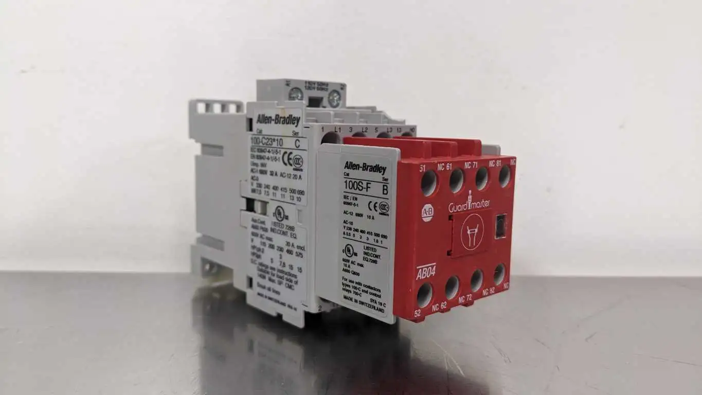 Allen-Bradley 100S-C23D14BC Safety Contactor 110/120VAC Coil Ser C 100-C23*10 100S-F