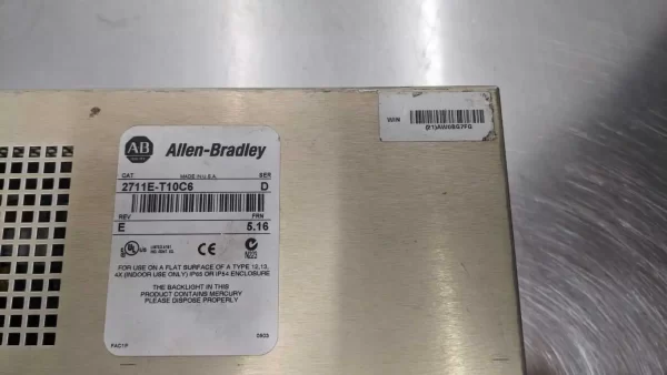 2711E-T10C6, Allen-Bradley, PanelView 1000e