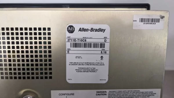 2711E-T10C6, Allen-Bradley, PanelView 1000e