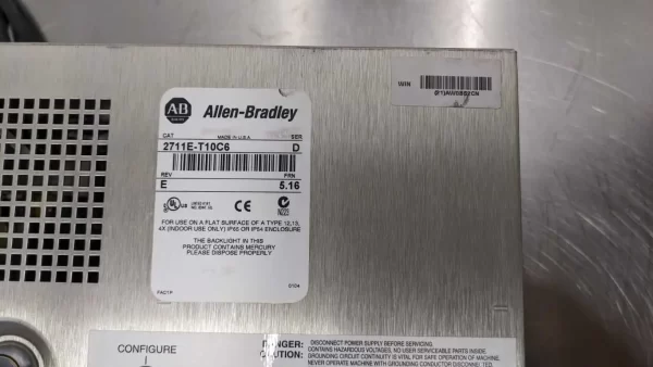 2711E-T10C6, Allen-Bradley, PanelView 1000e