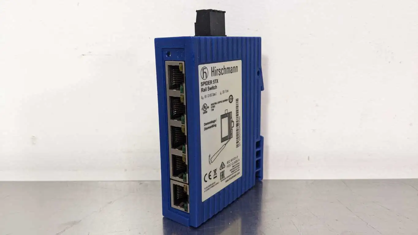 Hirschmann SPIDER 5TX Rail Switch 5 Port 9.6-32 VDC 230-75mA