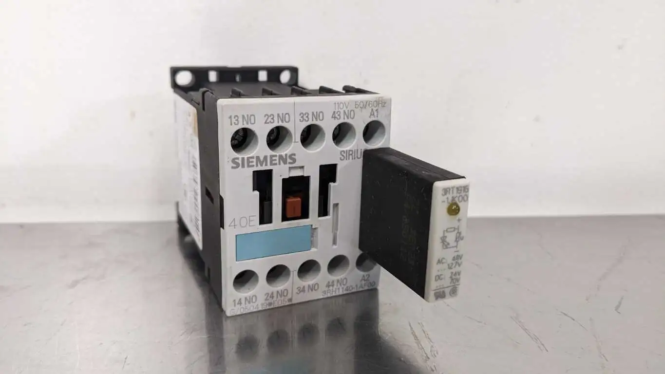 Siemens 3RH1140-1AF00 Control Relay 600VAC 10A 3RT1916-1JK00 Surge Suppressor