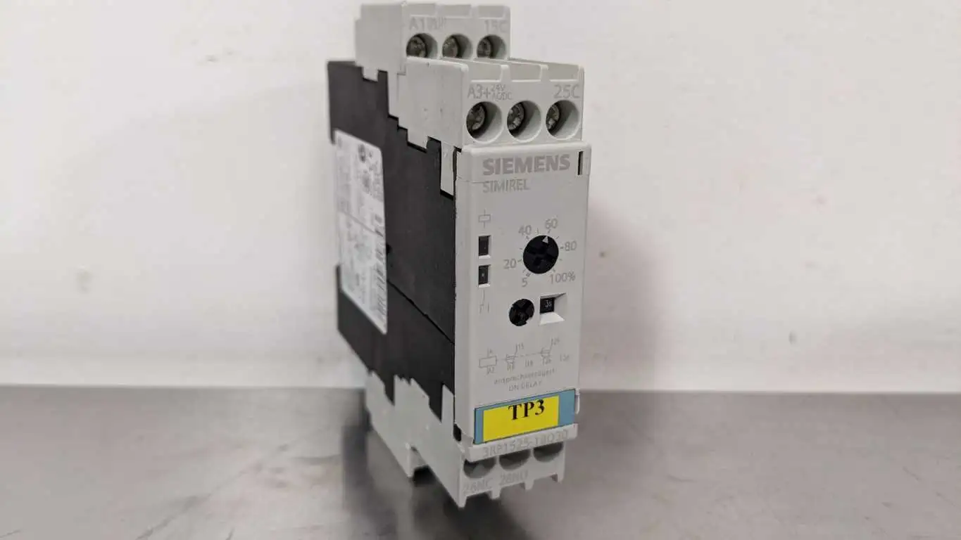 Siemens 3RP1525-1BQ30 Timing Relay 5-100 Sec 24VDC 115/230VAC SIMIREL