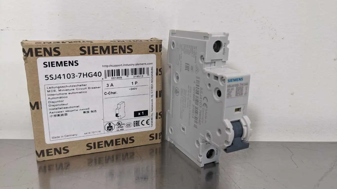 Siemens 5SJ4103-7HG40 Miniature Circuit Breaker 3A