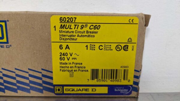 60207, Square D, Miniature Circuit Breaker