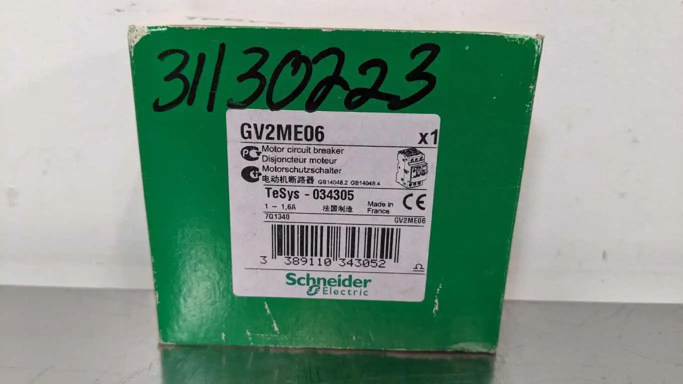 Schneider Electric GV2ME06 Motor Circuit Breaker 1-1.6A TeSys 034305