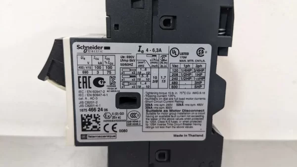 GV2 ME10, Schneider Electric, Motor Circuit Breaker