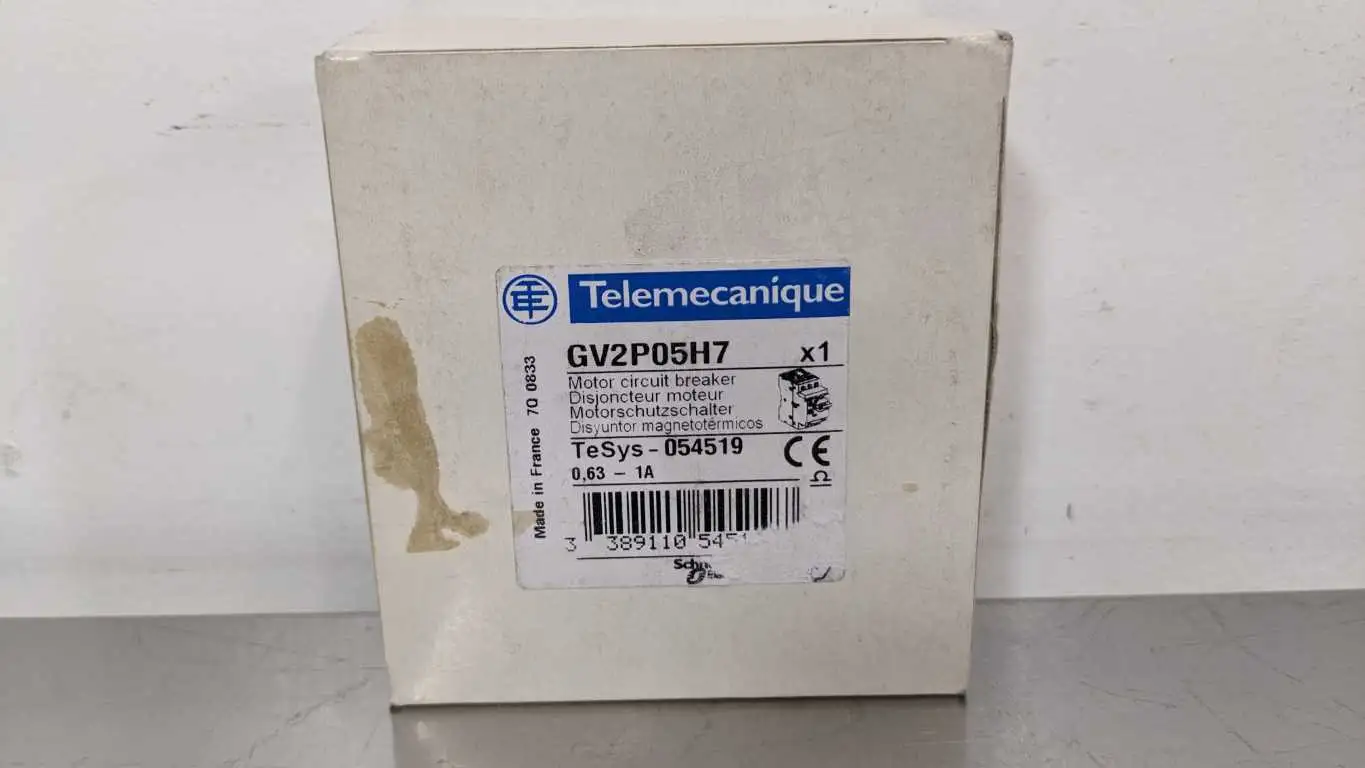 Schneider Electric GV2P05H7 Motor Circuit Breaker 0.63-1A TeSys 054519 Telemecanique