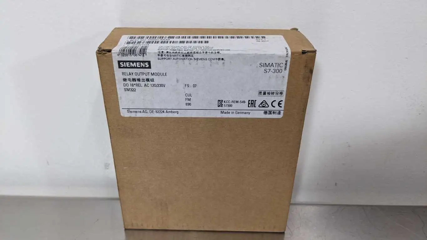 Siemens 6ES7 322-1HH01-0AA0 Relay Output Module DO 16*REL AC 120/230V SM322 SIMATIC S7-300