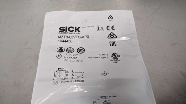 MZT8-03VPS-KP0, Sick, Magnetic Sensor 5011 3 Sick MZT8 03VPS KP0 1