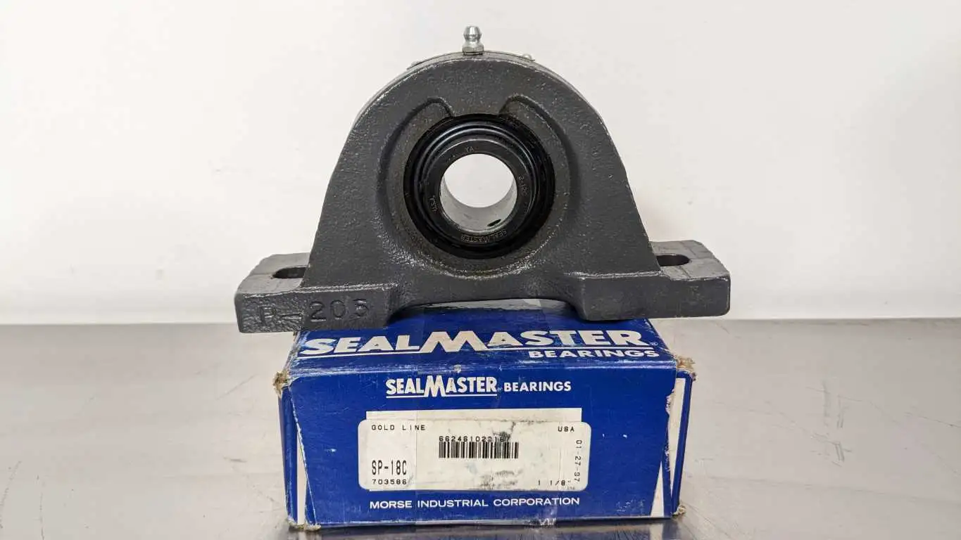 Sealmaster SP-18C Pillow Block Bearing Gold Line 703586 1-1/8″ New in Box