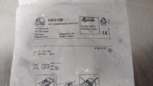 MK5108, IFM Efector, T-Slot Cylinder Sensor 5038 3 IFM Efector MK5108 1