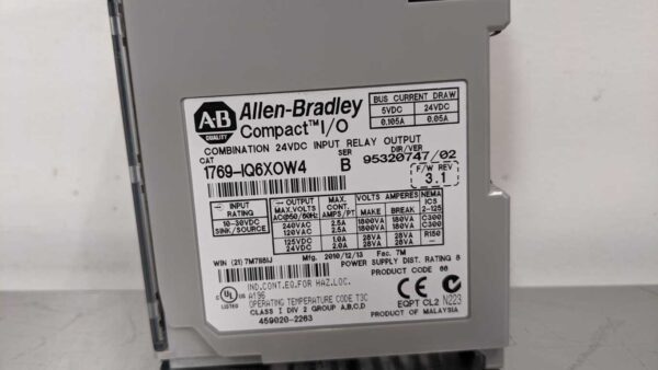 1769-IQ6XOW4, Allen-Bradley, Combination Input Relay Output 5046 4 Allen Bradley 1769 IQ6XOW4 1